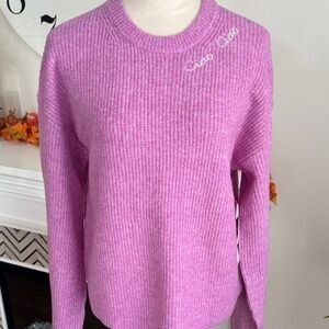 a new day Women's Pink Crew Neck Sweater